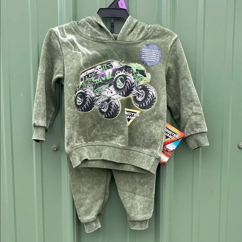 Baby Boys Graphic Hoodie & Jogger Pants 4, 2-Piece Sets Size 12M